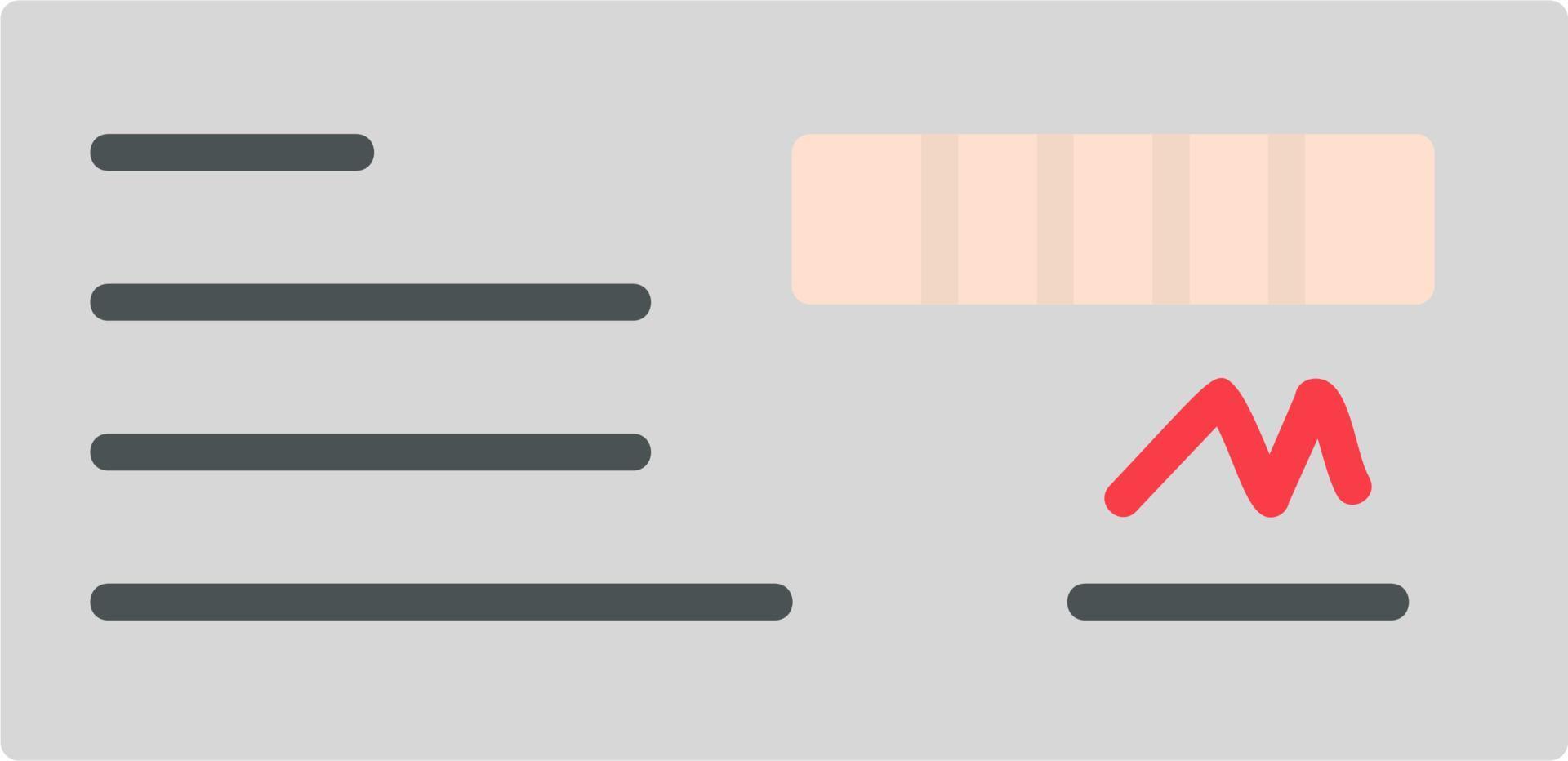 Cheque Vector Icon