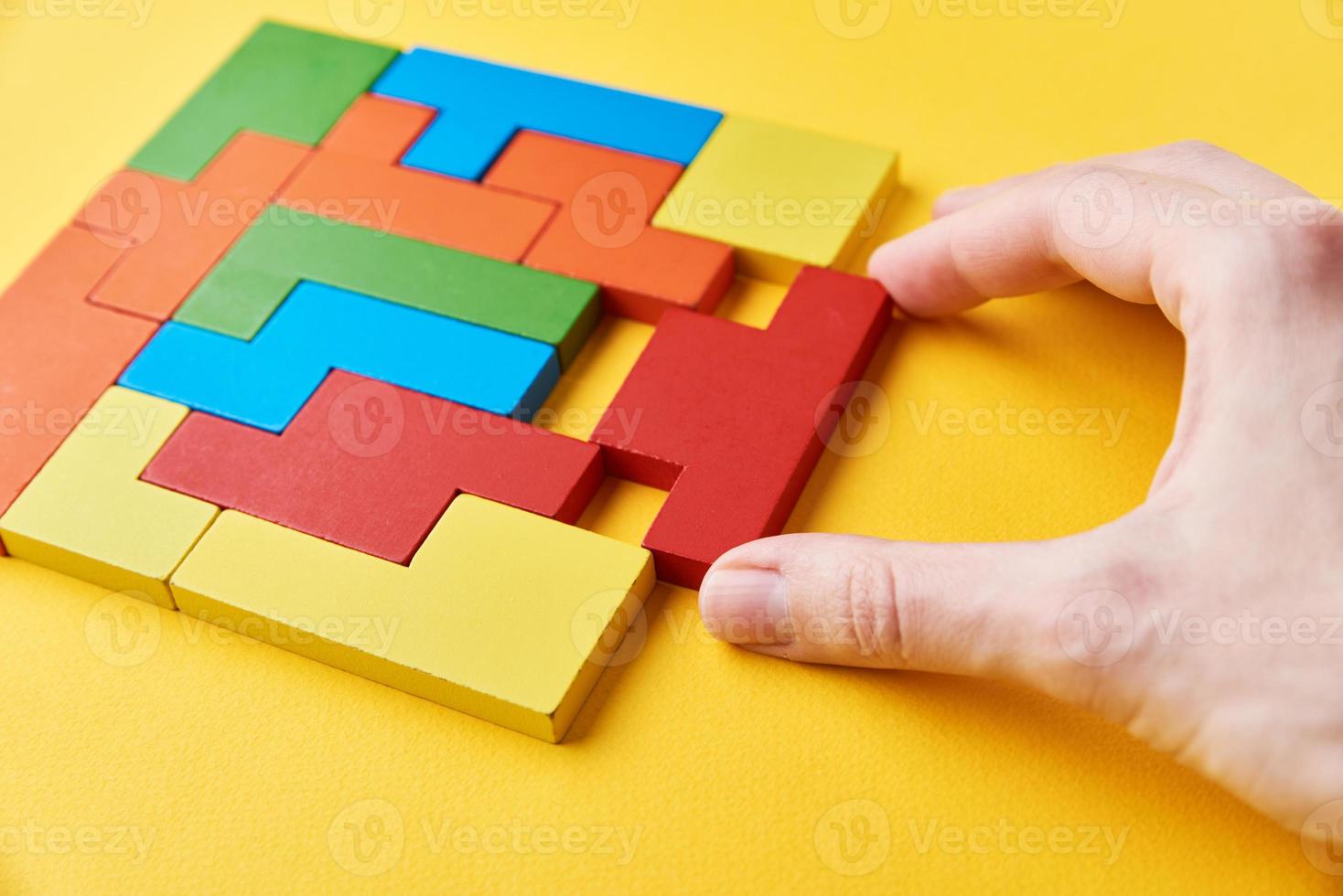 Logical thinking and finishing task concept photo