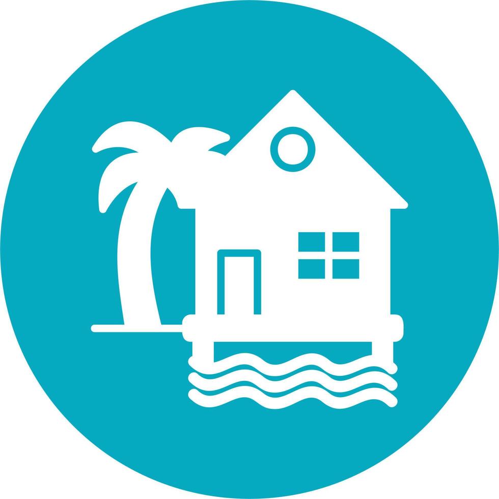 Beach House Vector Icon