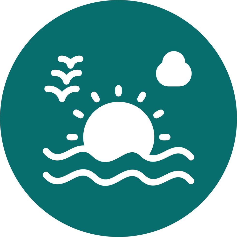 Sunset Vector Icon