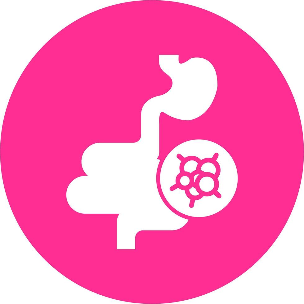 Intestines Cancer Vector Icon