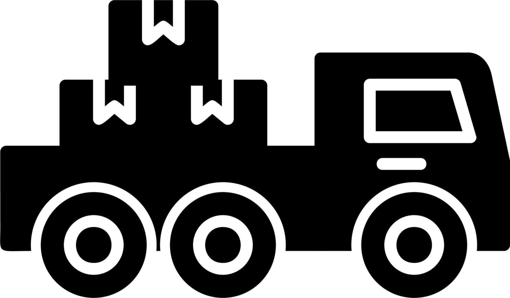 icono de vector de camioneta