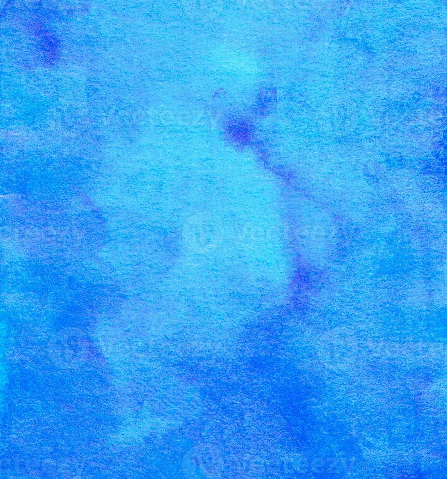 Watercolor blue background painting texture with space for text. Textured backdrop. Stains on paper. photo
