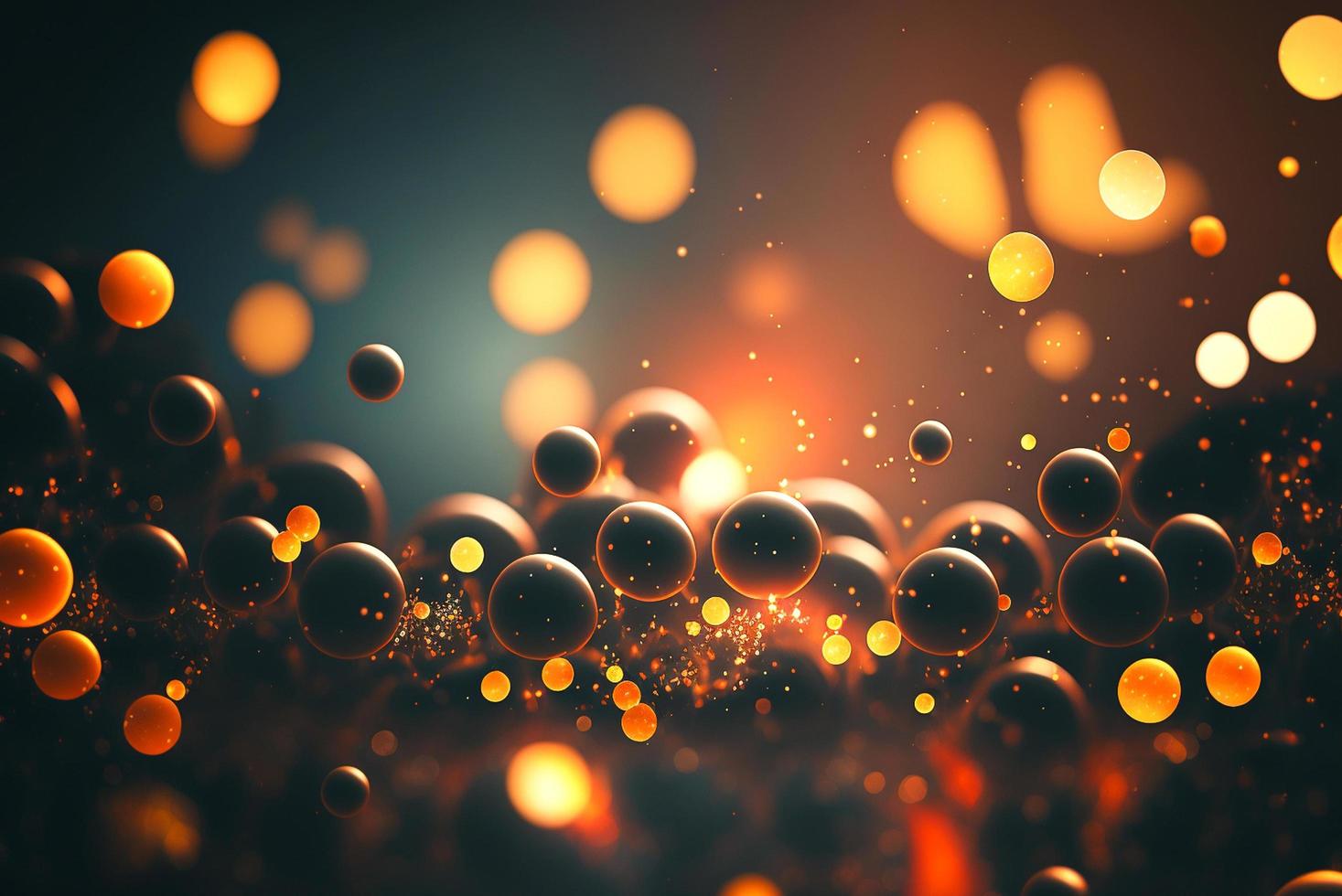 Dark bokeh background with light photo