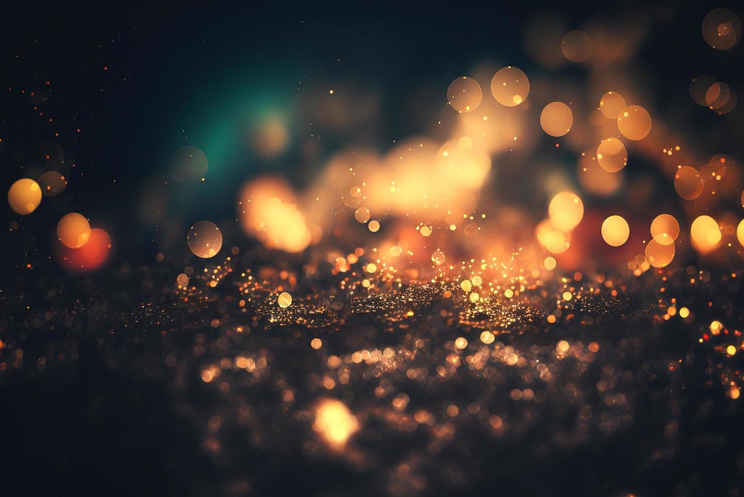 Dark bokeh background with light photo