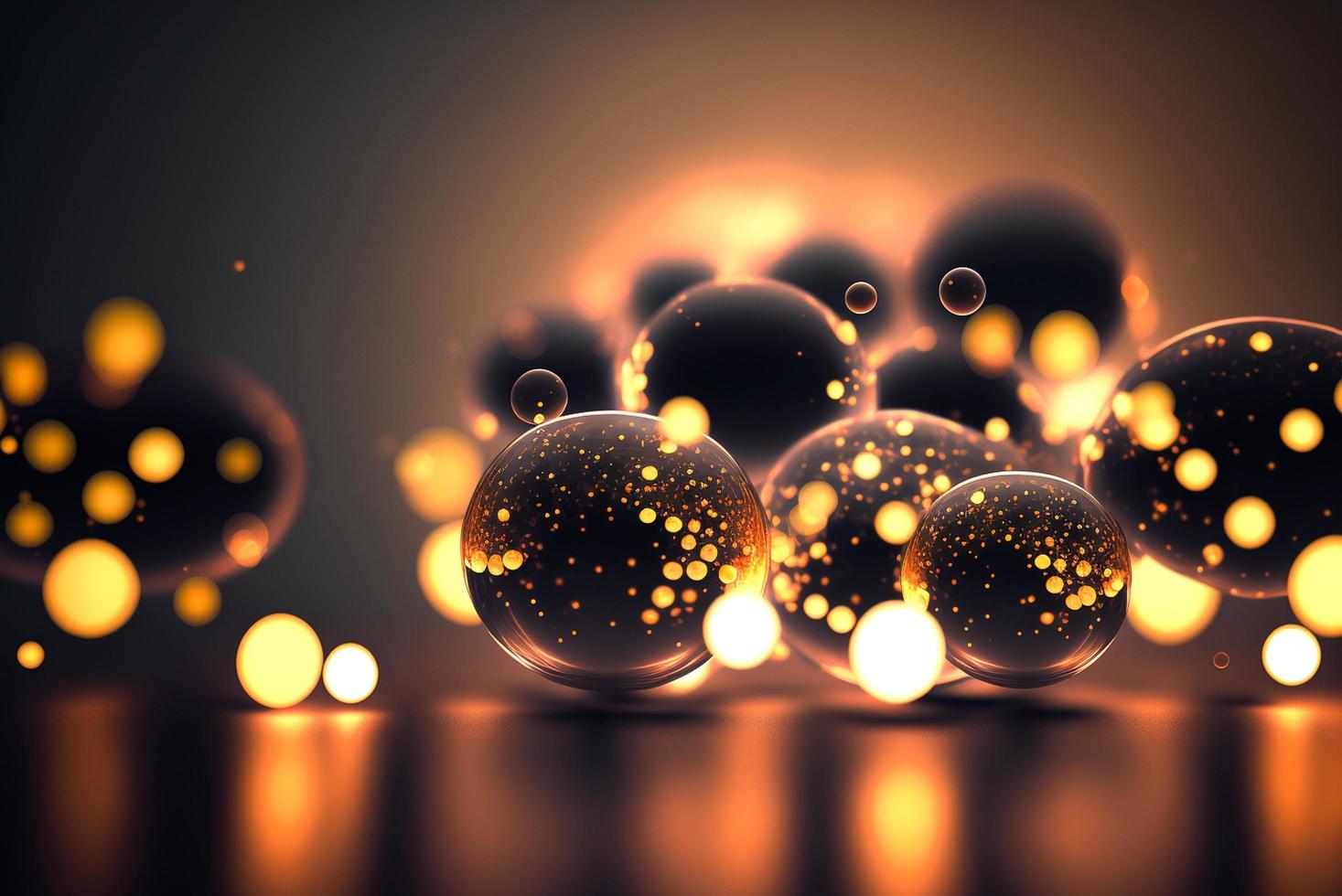 Dark bokeh background with light photo