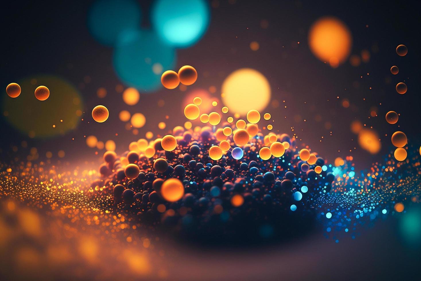 Dark bokeh background with light photo