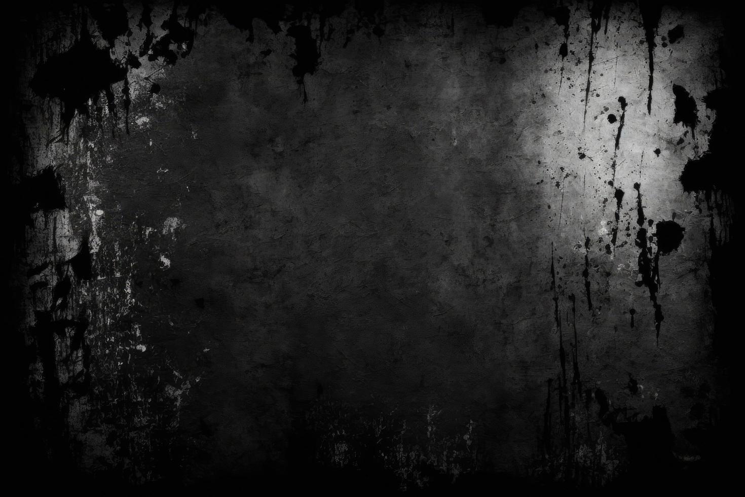 Black scratched grunge background photo