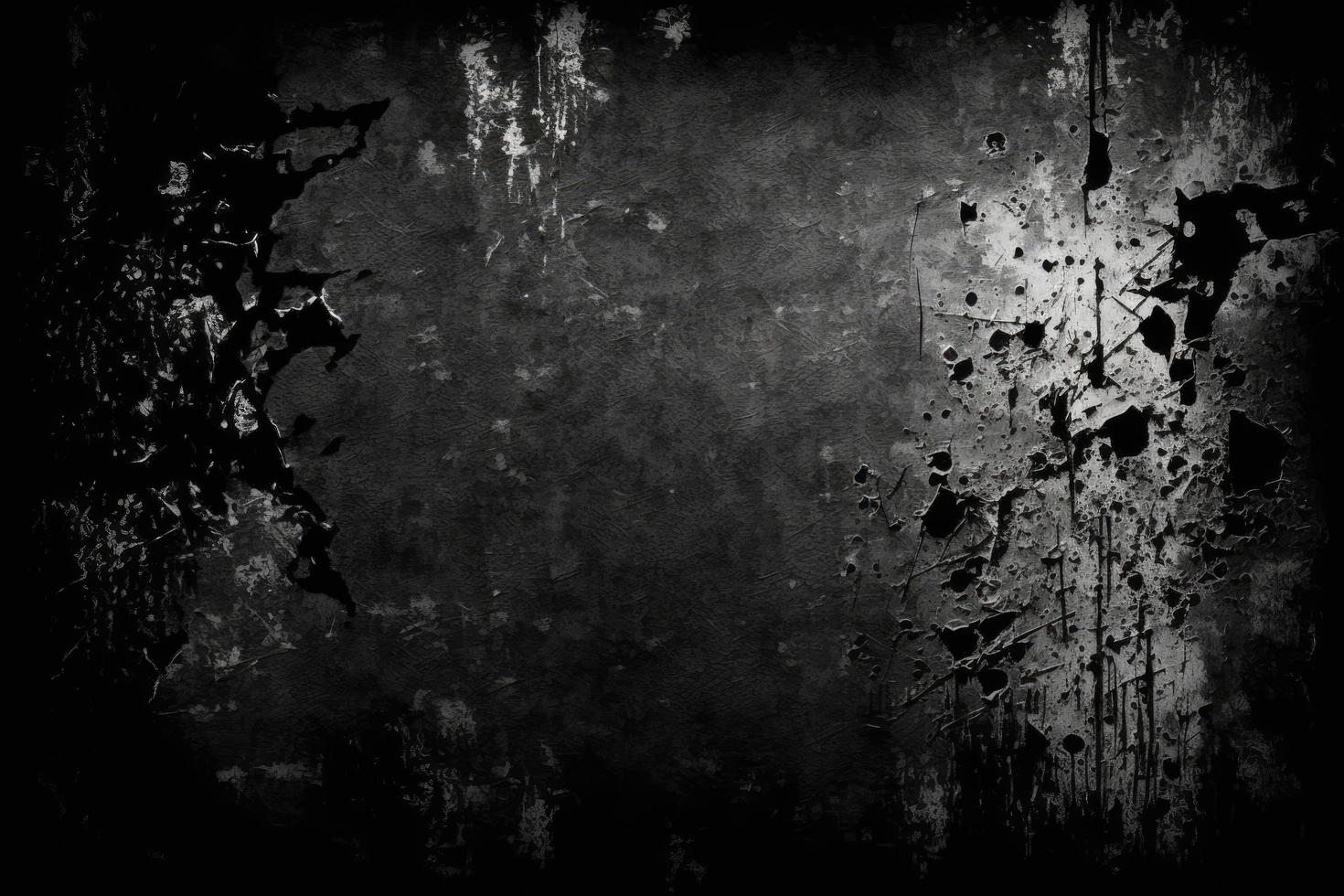 Black scratched grunge background photo