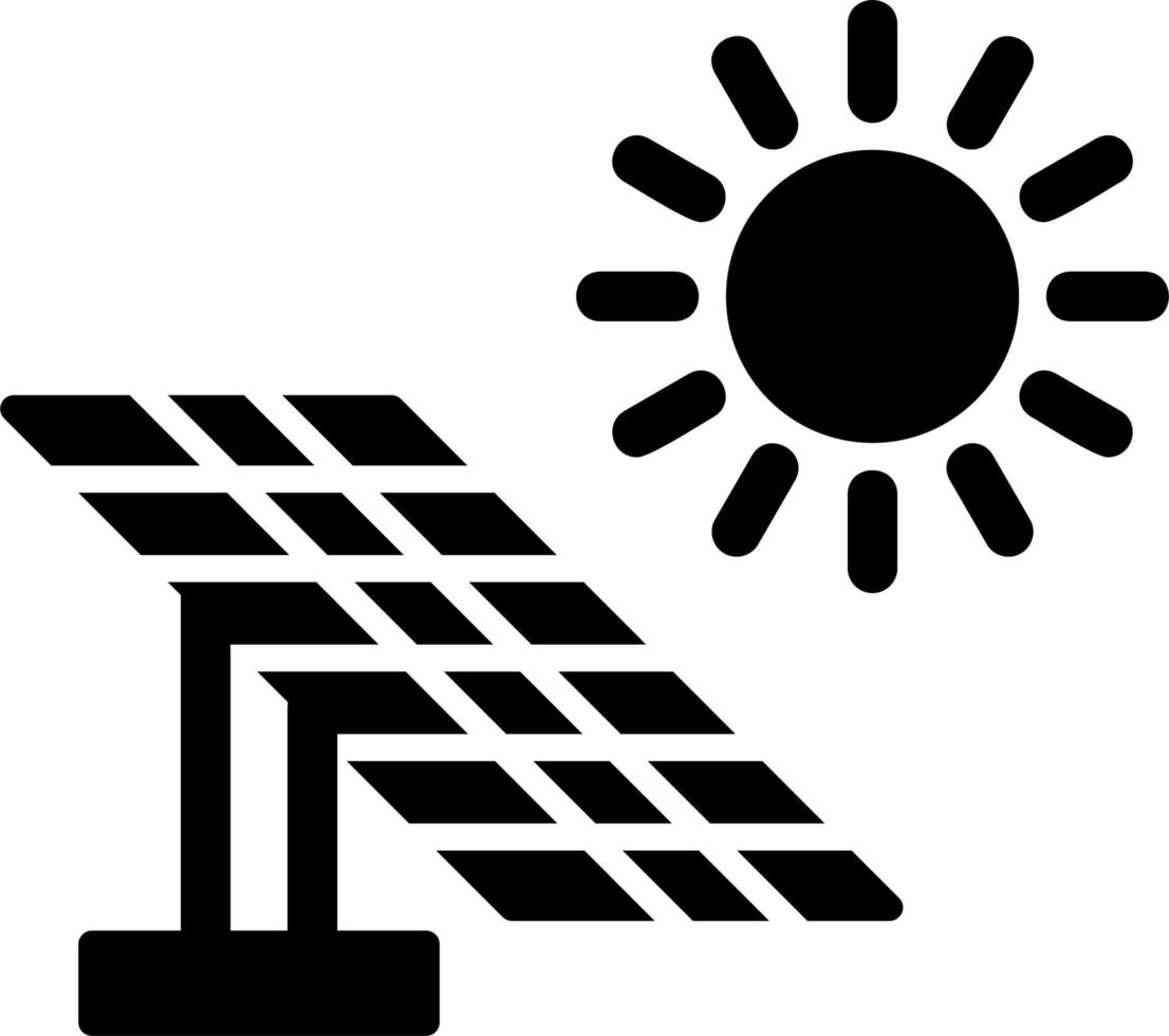 icono de vector de panel solar