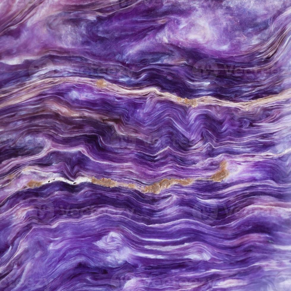 square background from tumbled charoite gemstone photo