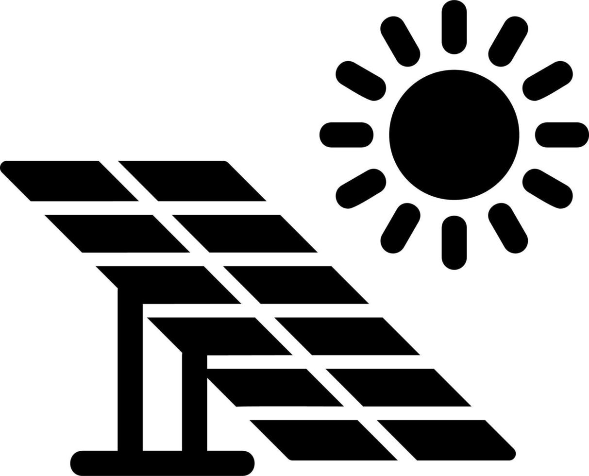 icono de vector de panel solar