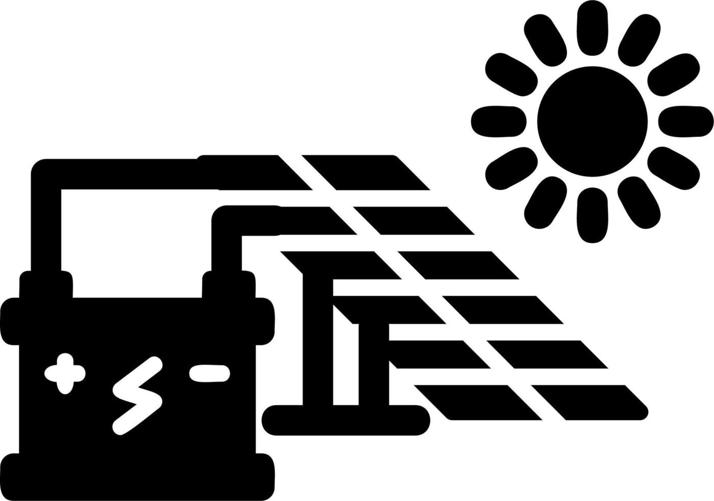 icono de vector de energía solar