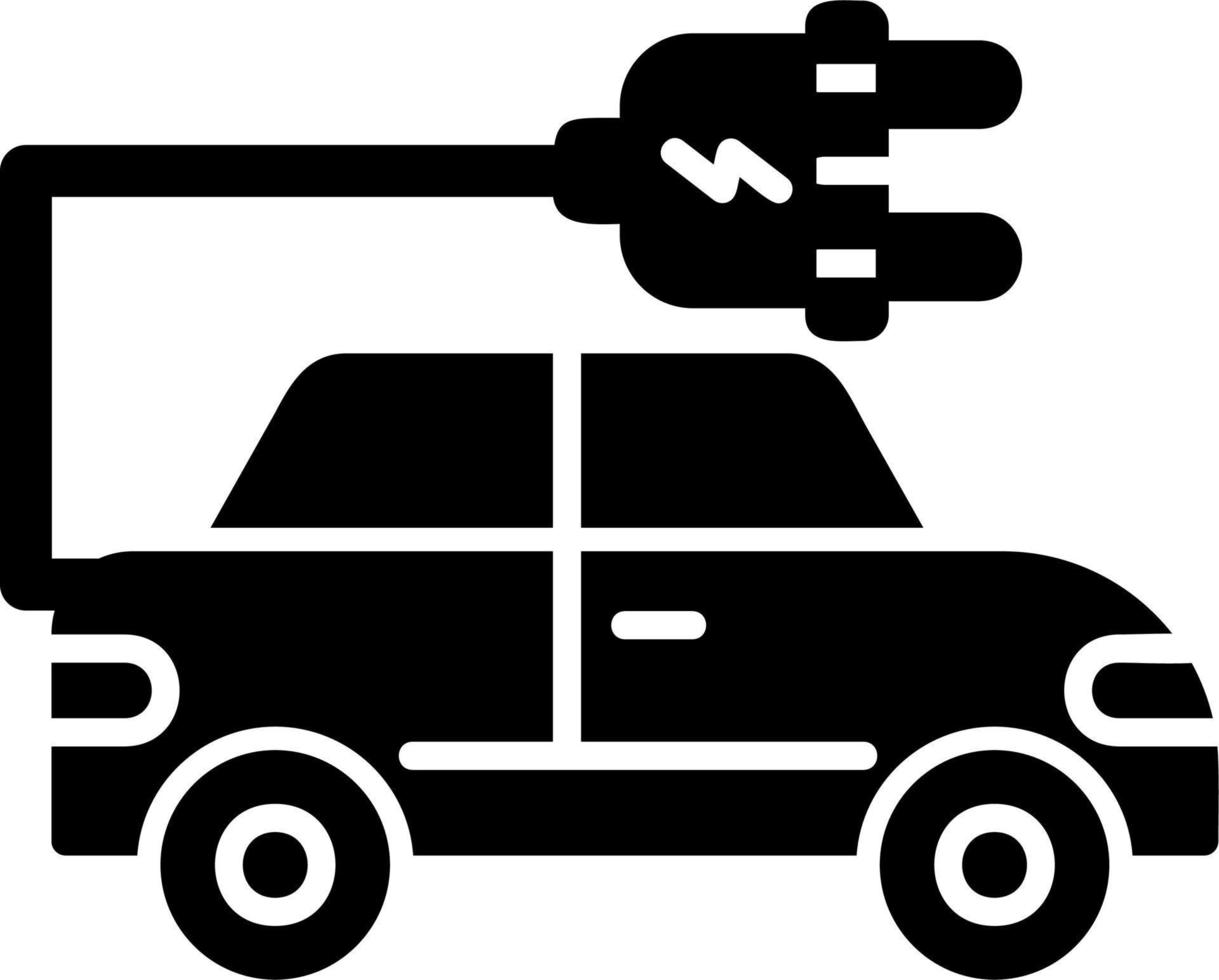 Electric Car Vector Icon