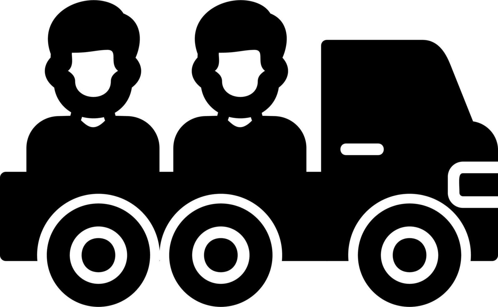 icono de vector de camioneta