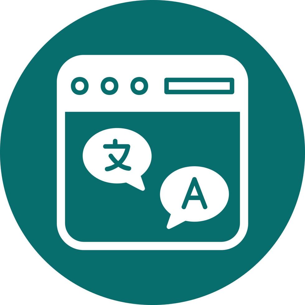 Online Translate Vector Icon