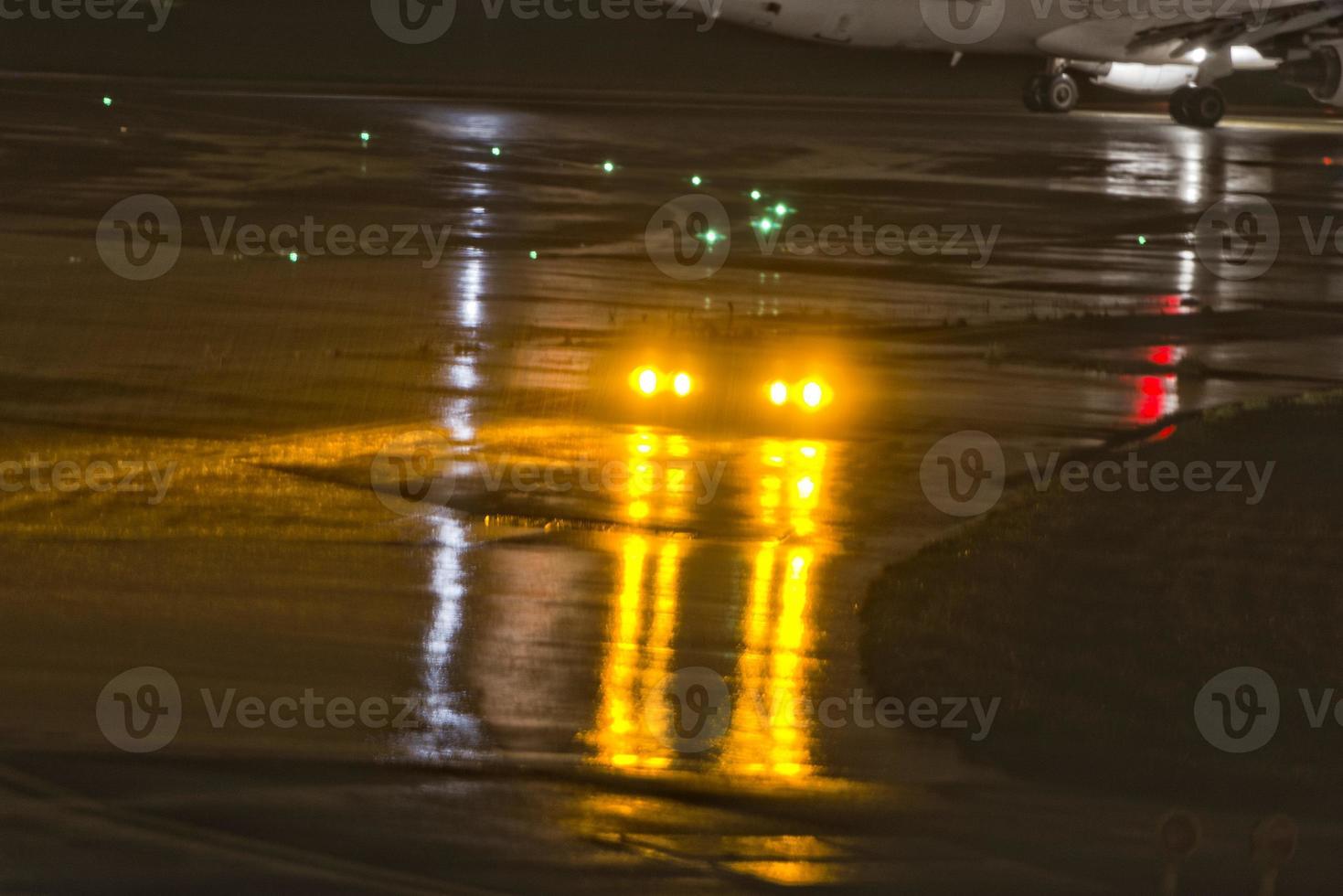 paris airport at night photo