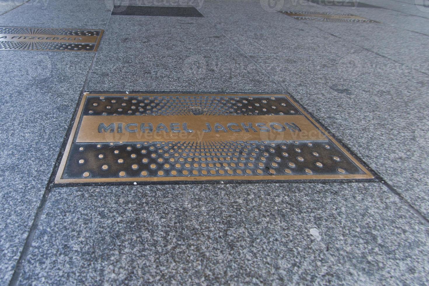 Michael Jackson sign outside Apollo theater photo