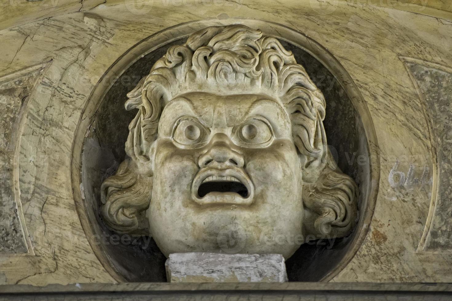 Rome Medieval Church statue photo