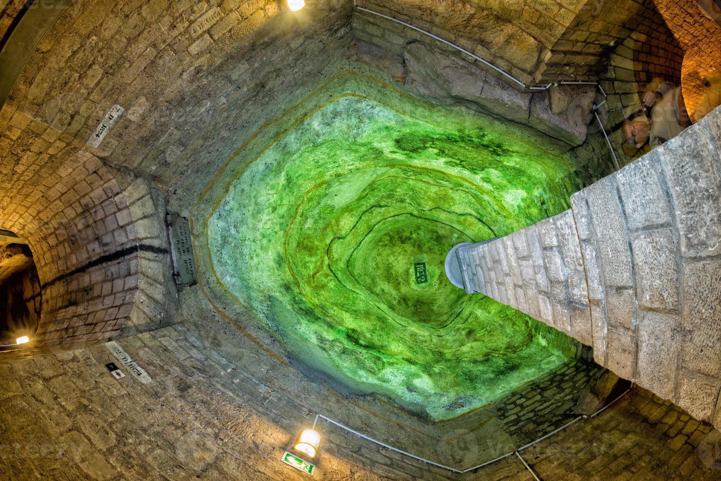 Paris Catacombs green ceiling detail photo