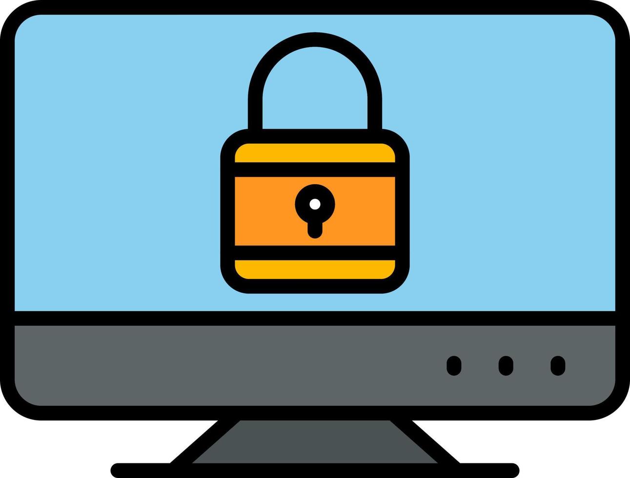 Lock Screen Vector Icon
