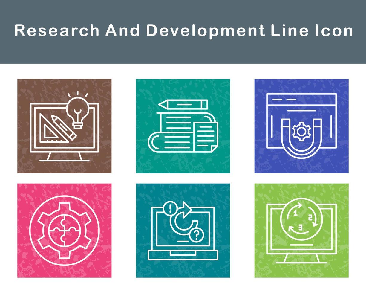 Research And Development Vector Icon Set
