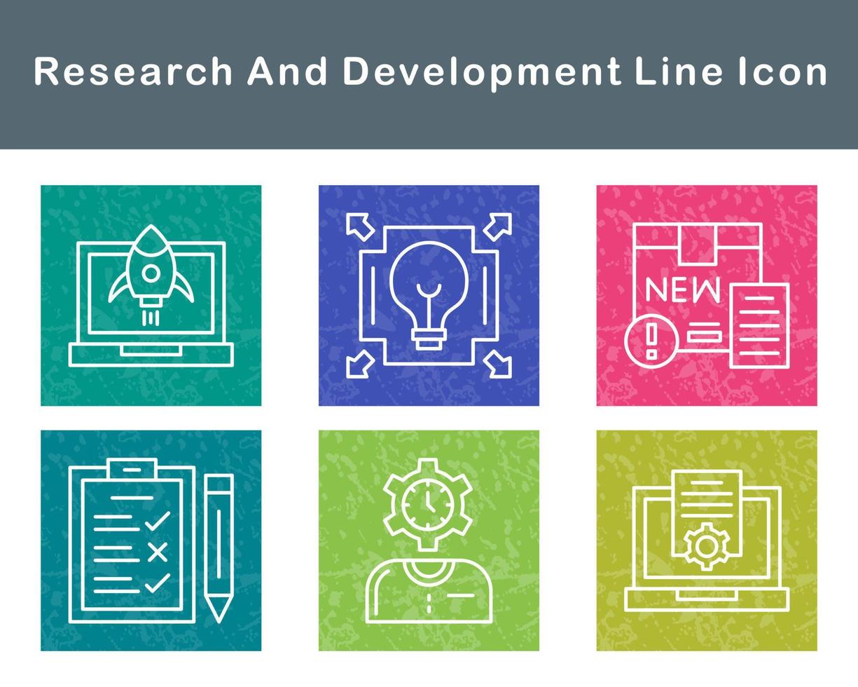 Research And Development Vector Icon Set