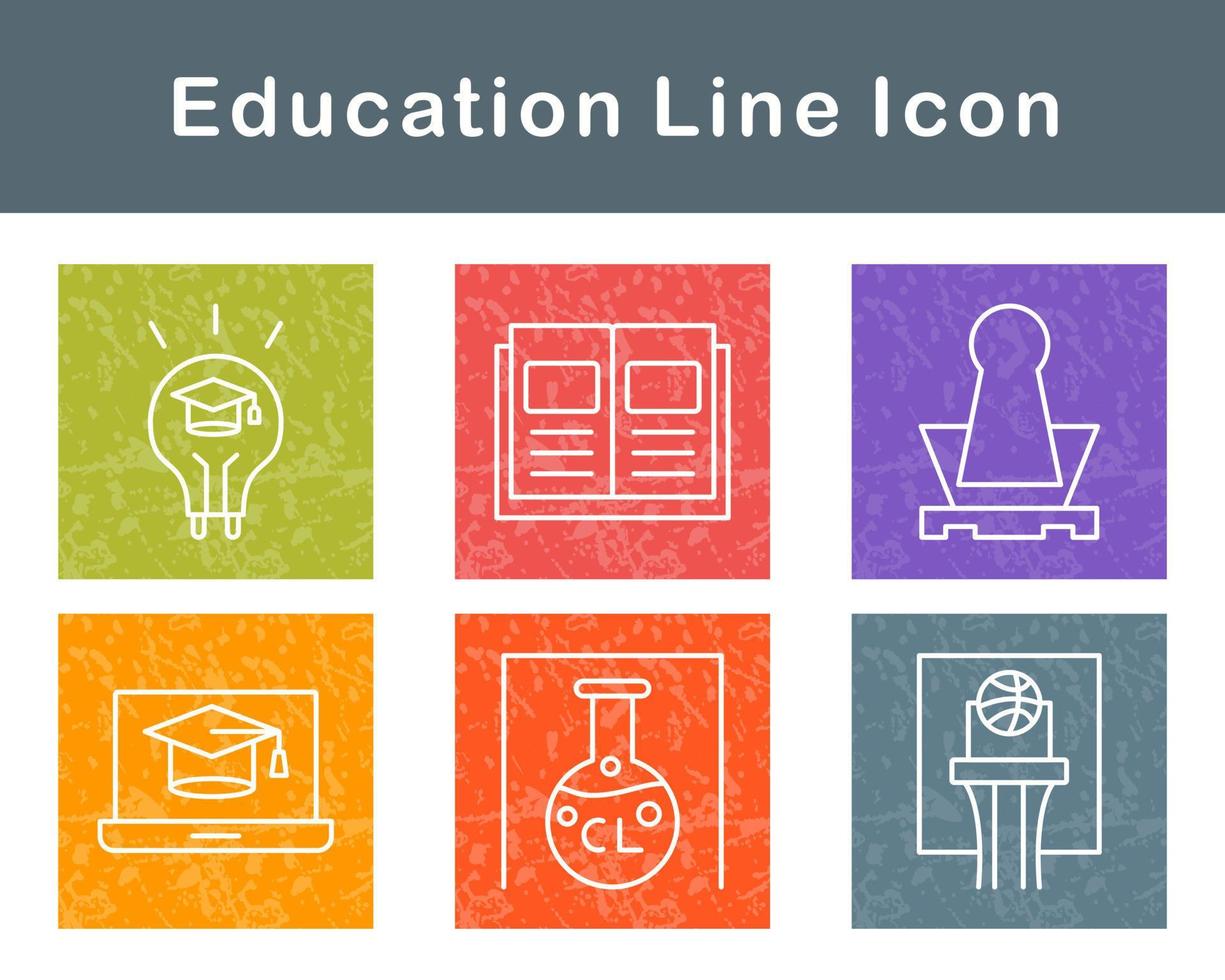 conjunto de iconos de vector de educación