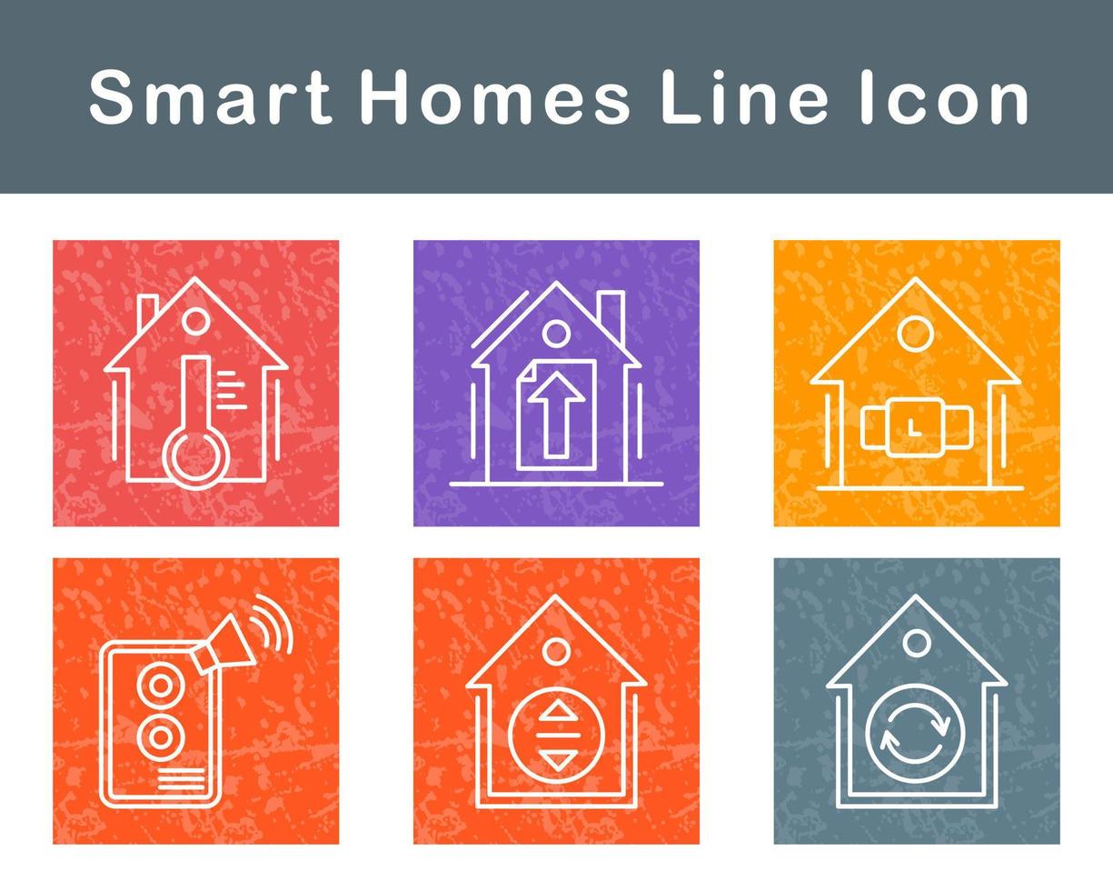 inteligente casas vector icono conjunto