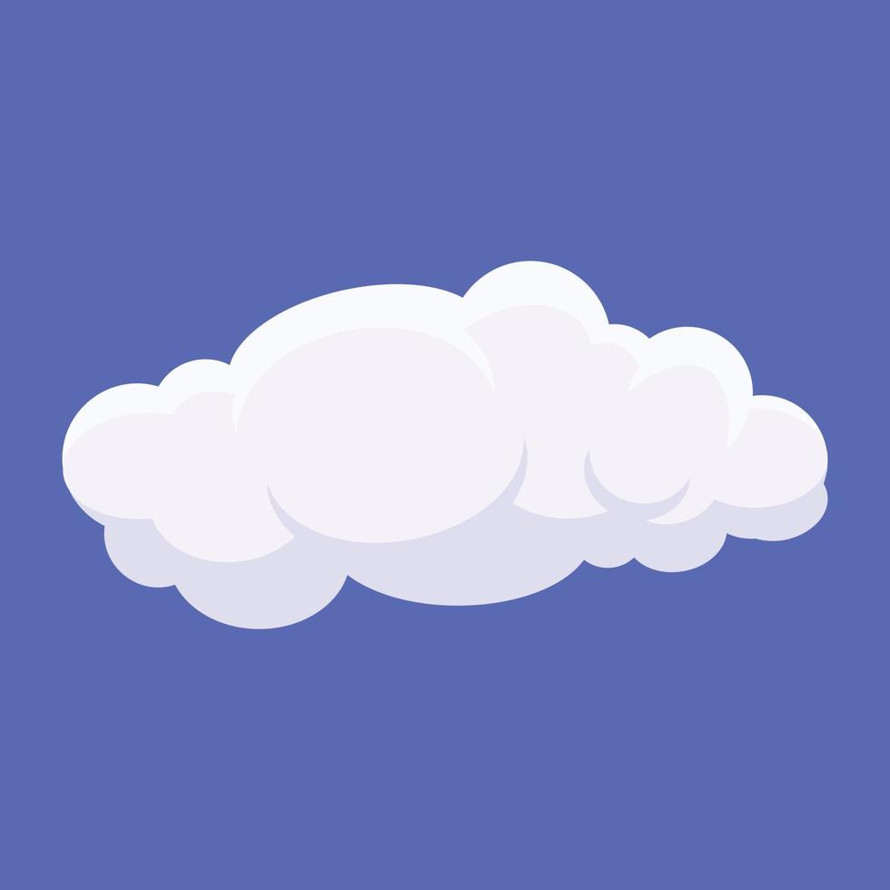 Trendy Cloud Forecast vector