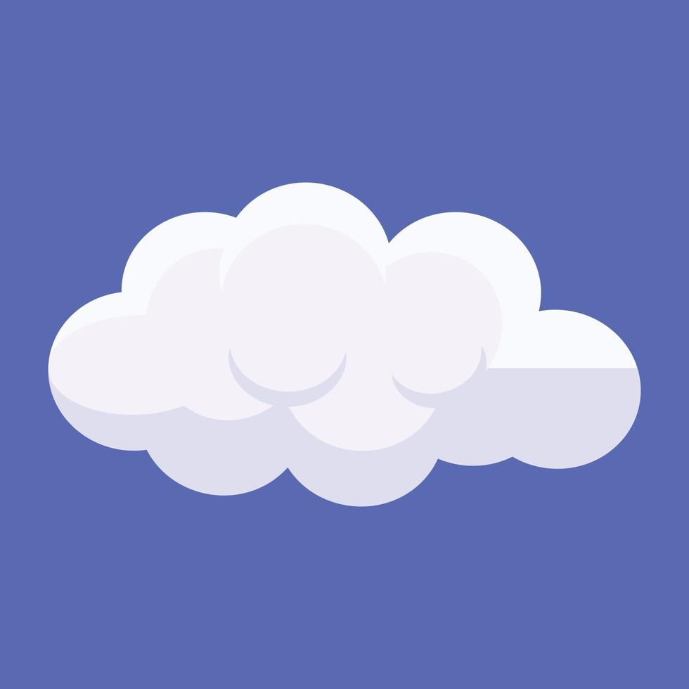 Trendy Cloud Forecast vector