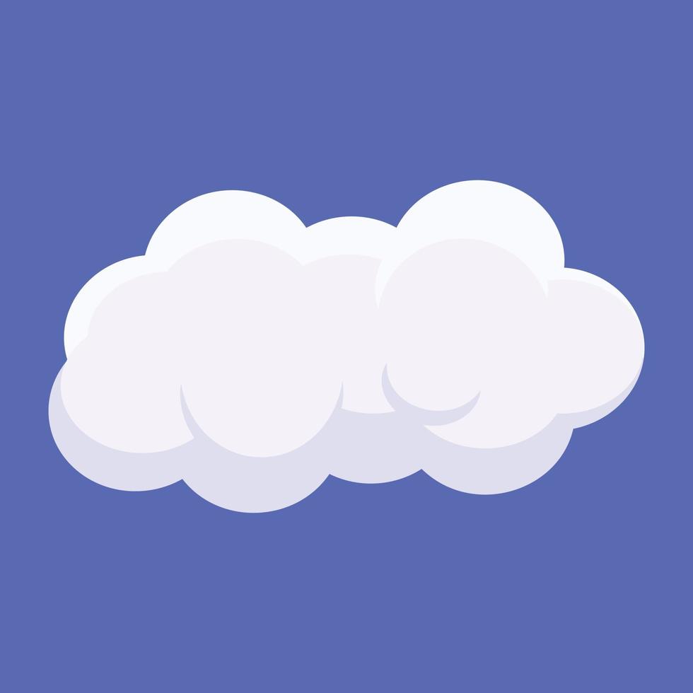 Trendy Cloud Forecast vector