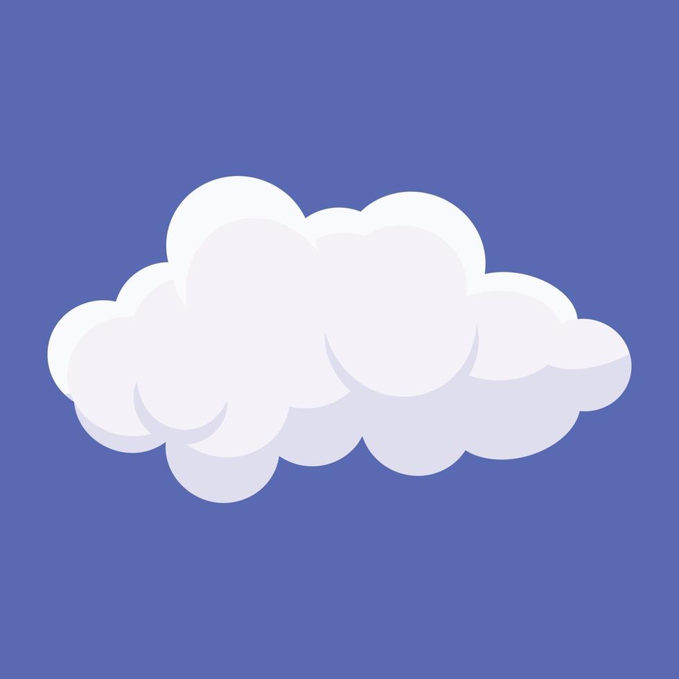 Trendy Cloud Forecast vector