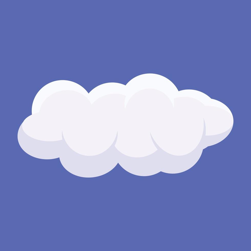 Trendy Cloud Forecast vector