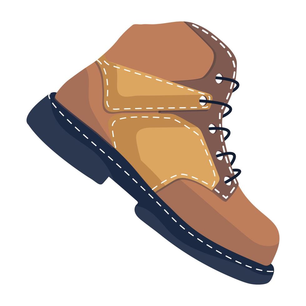 Trendy Leather Boot vector