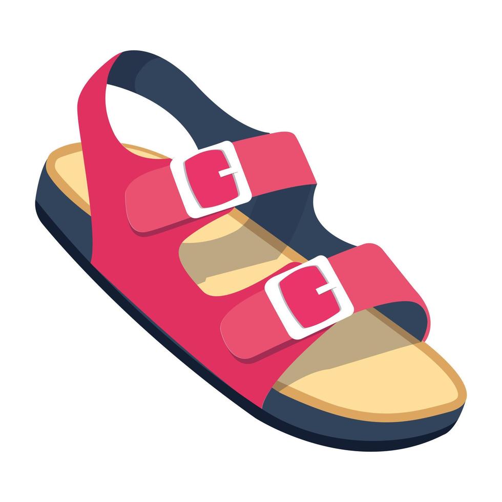 conceptos de sandalias de moda vector