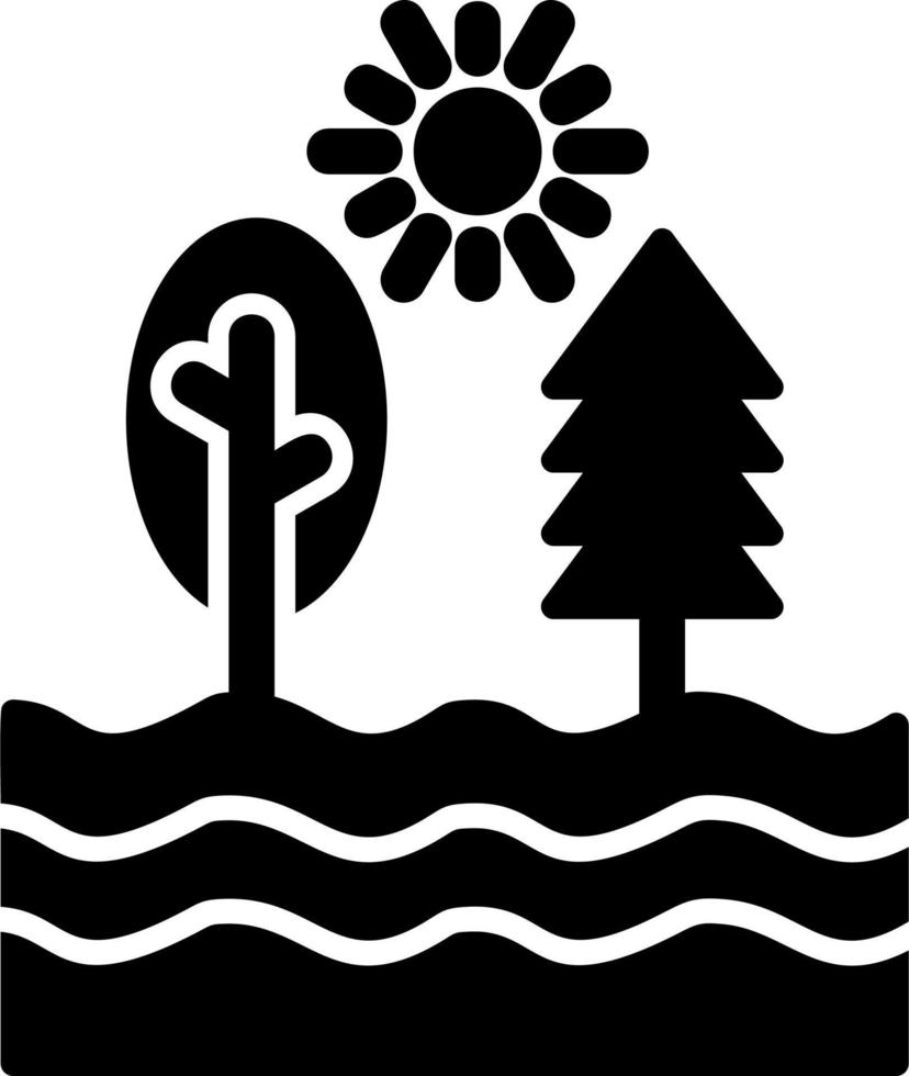 icono de vector de río