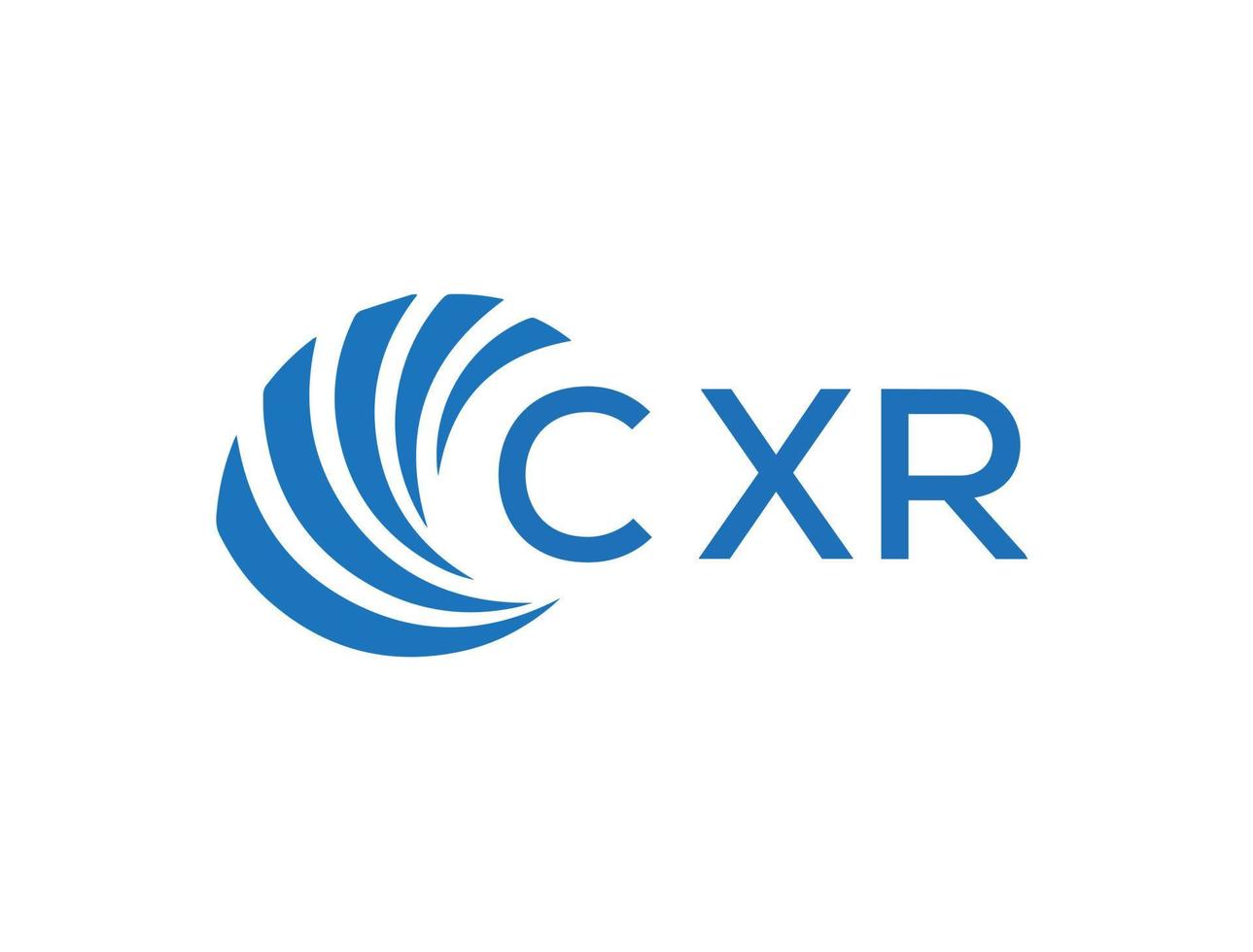 CXR letter logo design on white background. CXR creative circle letter logo concept. CXR letter design. vector