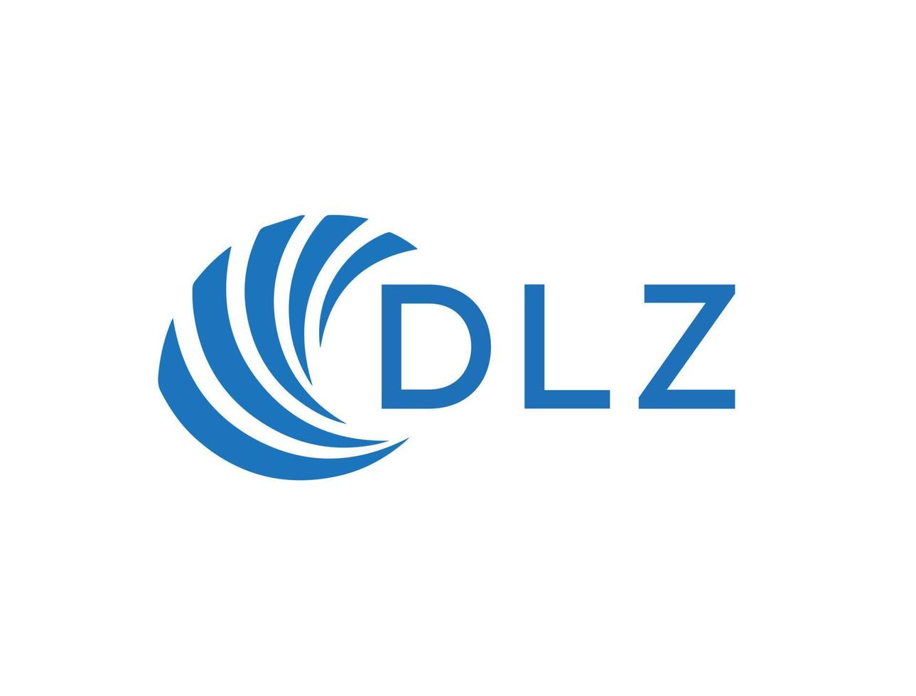 DLZ letter logo design on white background. DLZ creative circle letter logo concept. DLZ letter design. vector