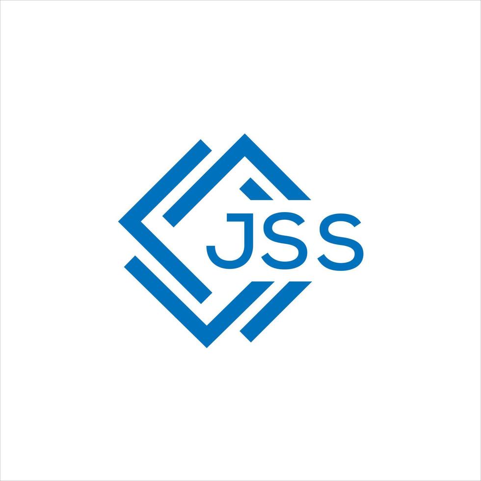 JSS letter logo design on white background. JSS creative circle letter ...