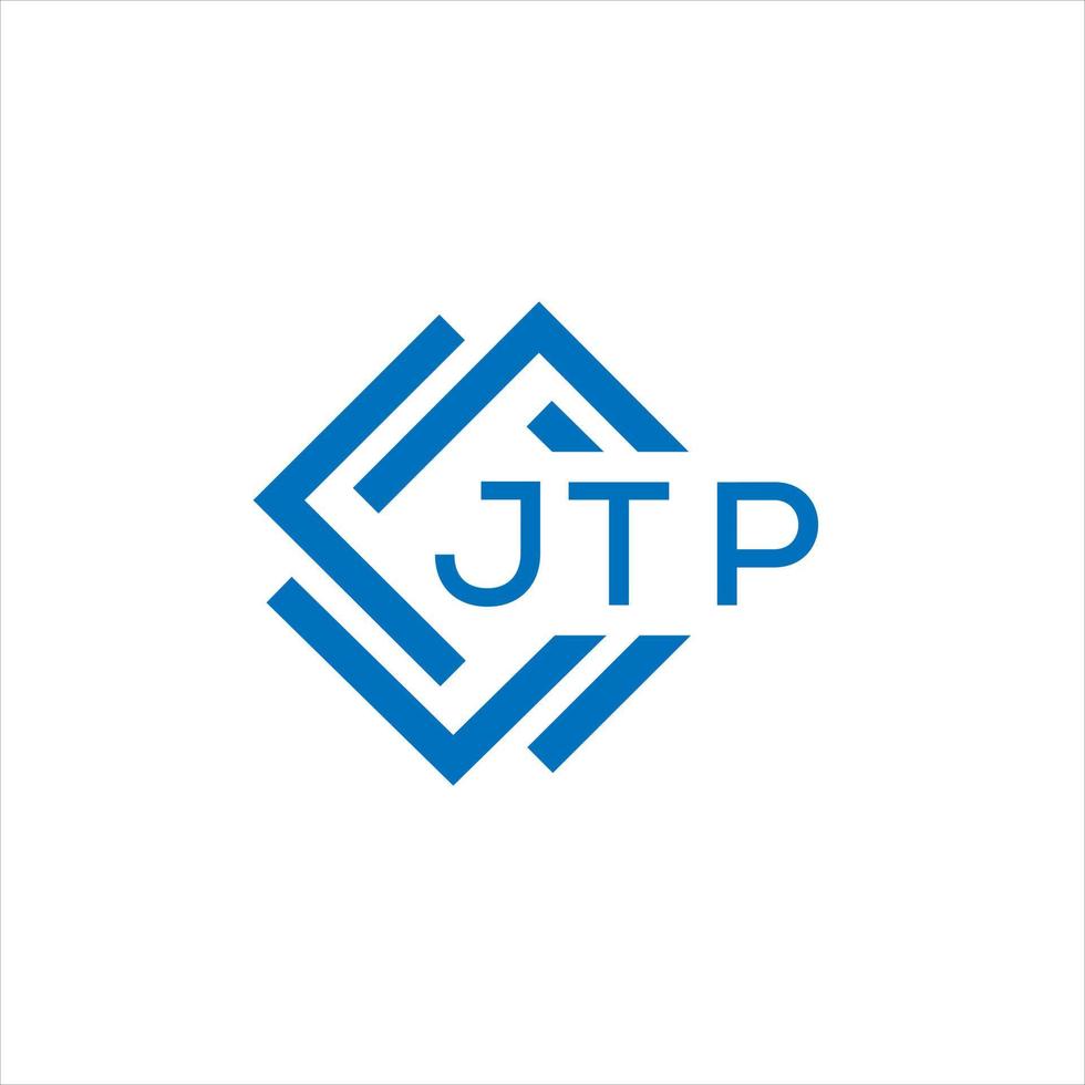 jtp letra logo diseño en blanco antecedentes. jtp creativo circulo letra logo concepto. jtp letra diseño. vector