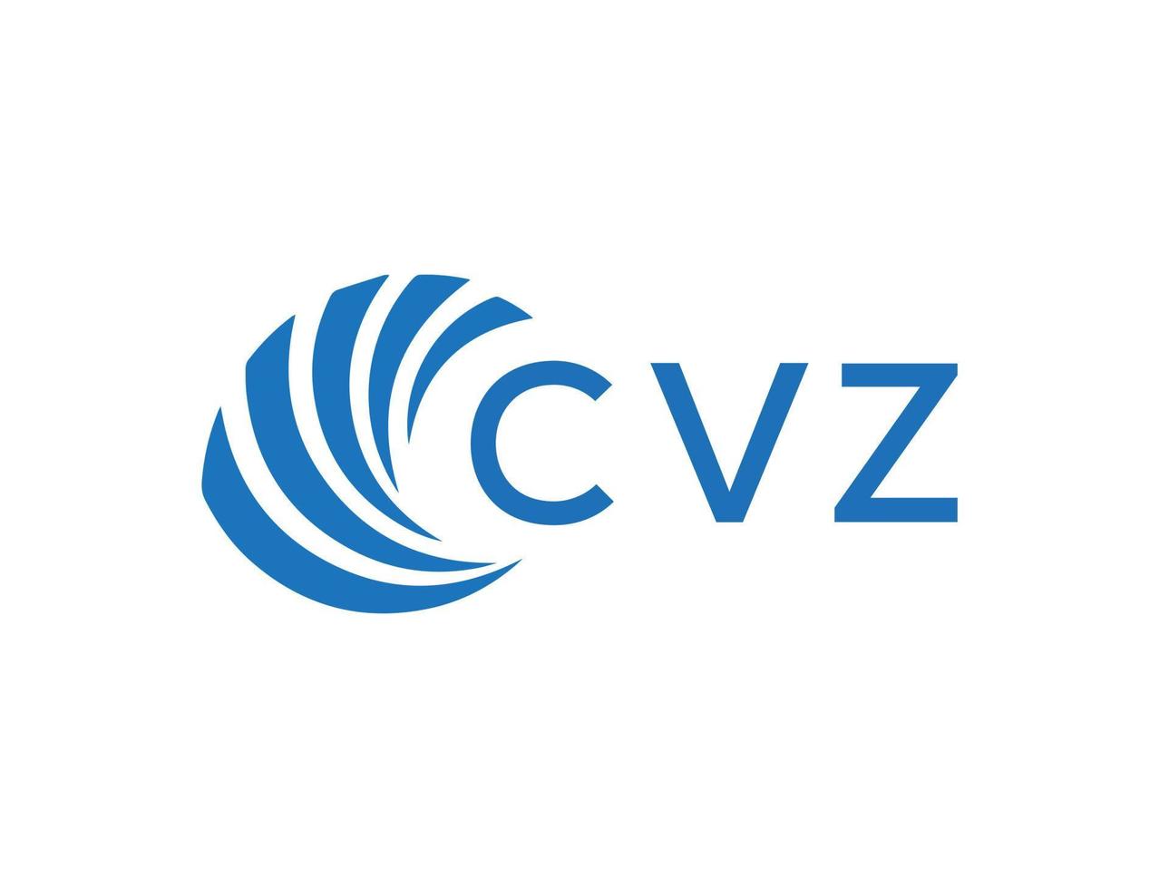 CVZ letter logo design on white background. CVZ creative circle letter logo concept. CVZ letter design. vector