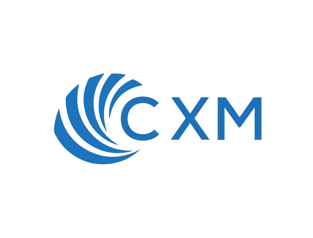 cxm letra logo diseño en blanco antecedentes. cxm creativo circulo letra logo concepto. cxm letra diseño. vector