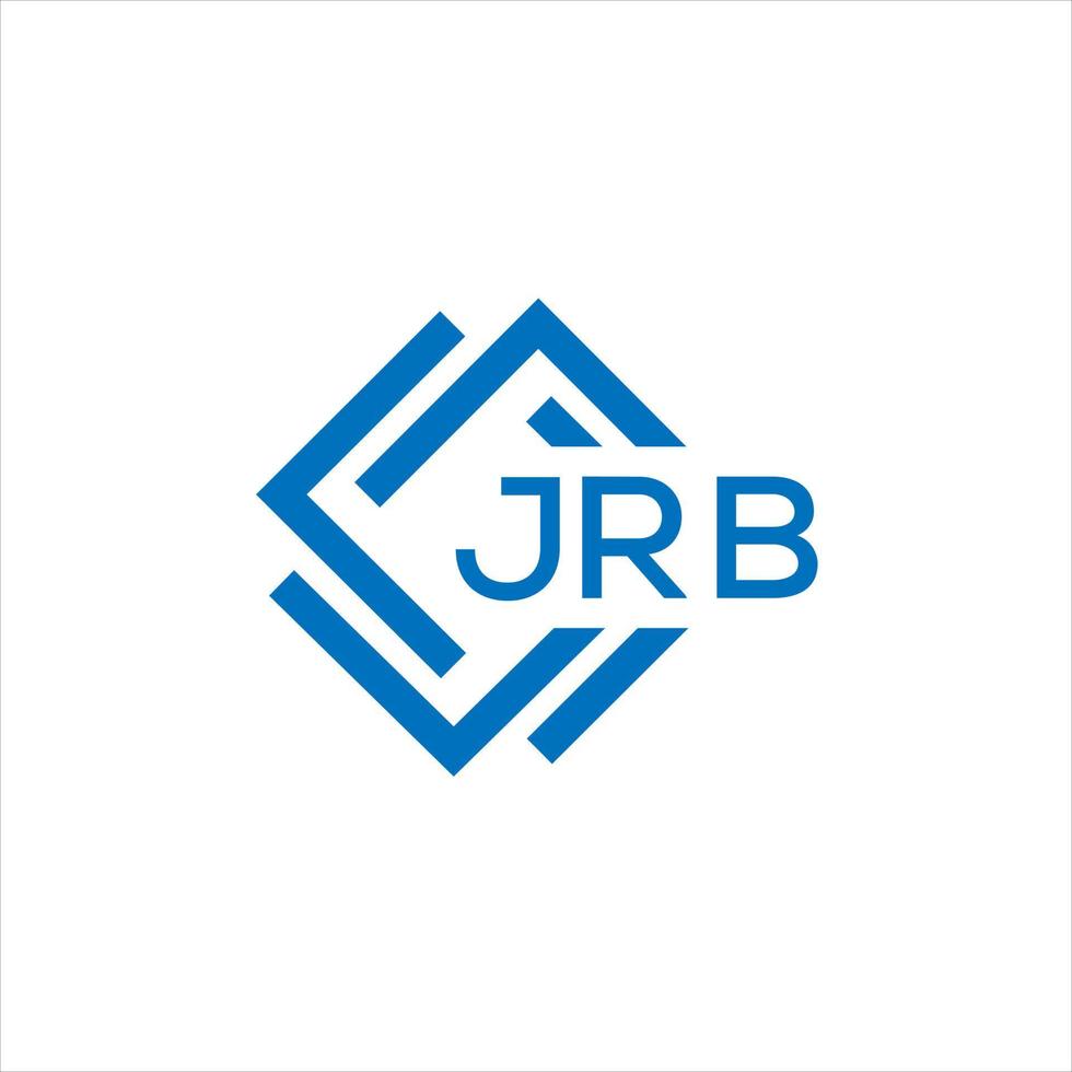 jrb letra logo diseño en blanco antecedentes. jrb creativo circulo letra logo concepto. jrb letra diseño. vector