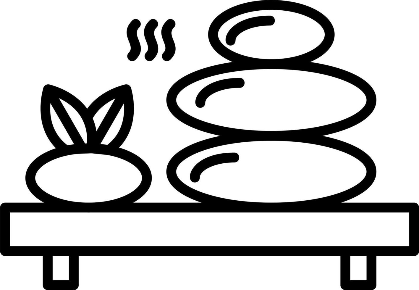Hot Stone Vector Icon