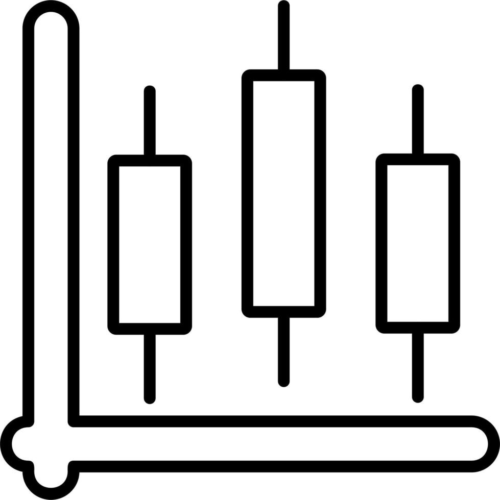 Candlestick Chart Vector Icon