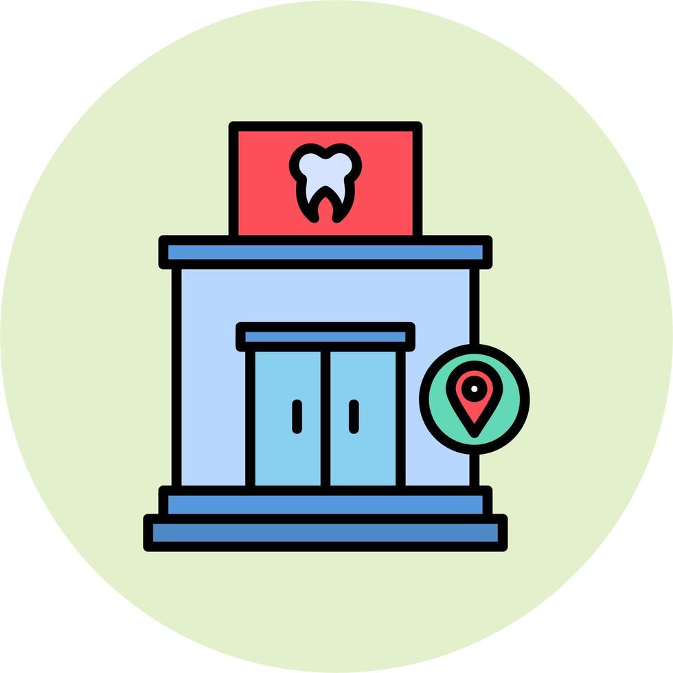 Clinic Location Vector Icon