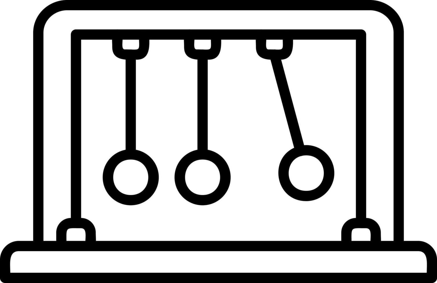 Newtons Cradle Vector Icon