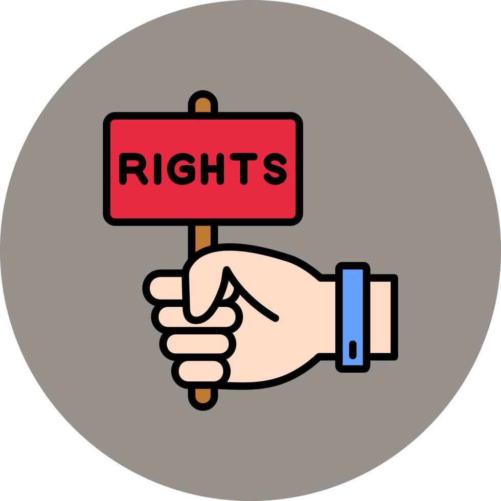 Rights Vector Icon