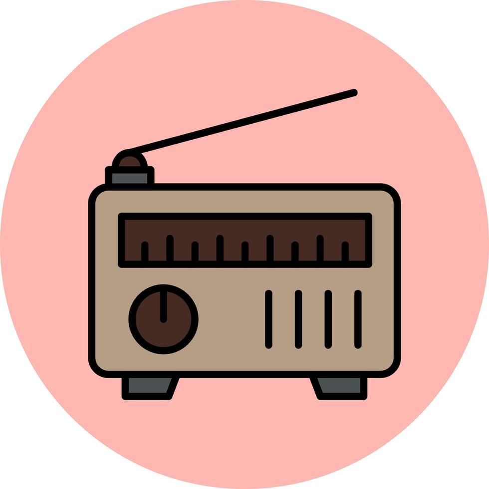 icono de vector de radio